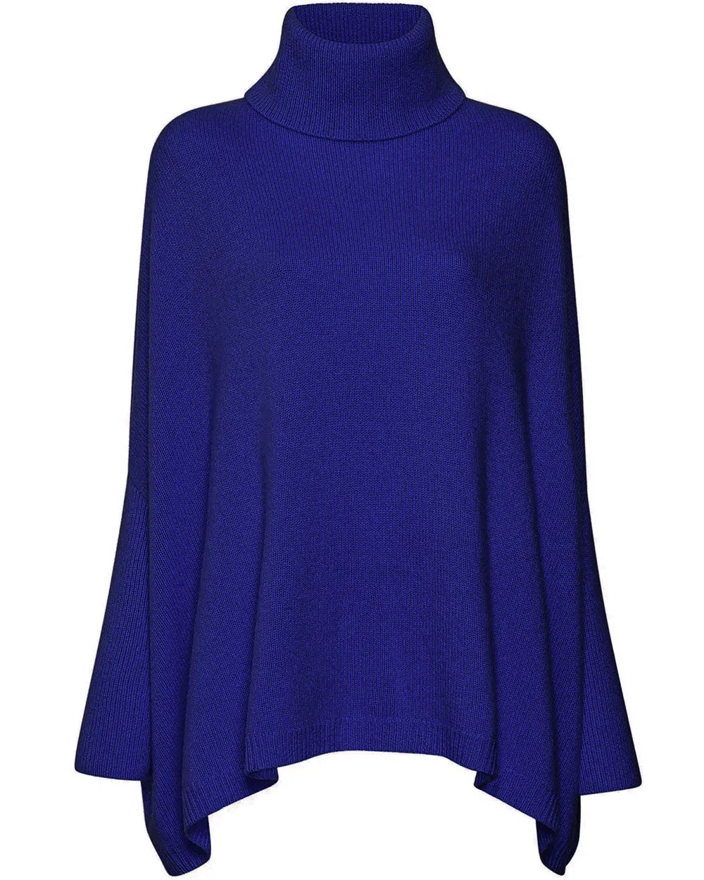 Indigo Cashmere Oversized Turtleneck Sweater