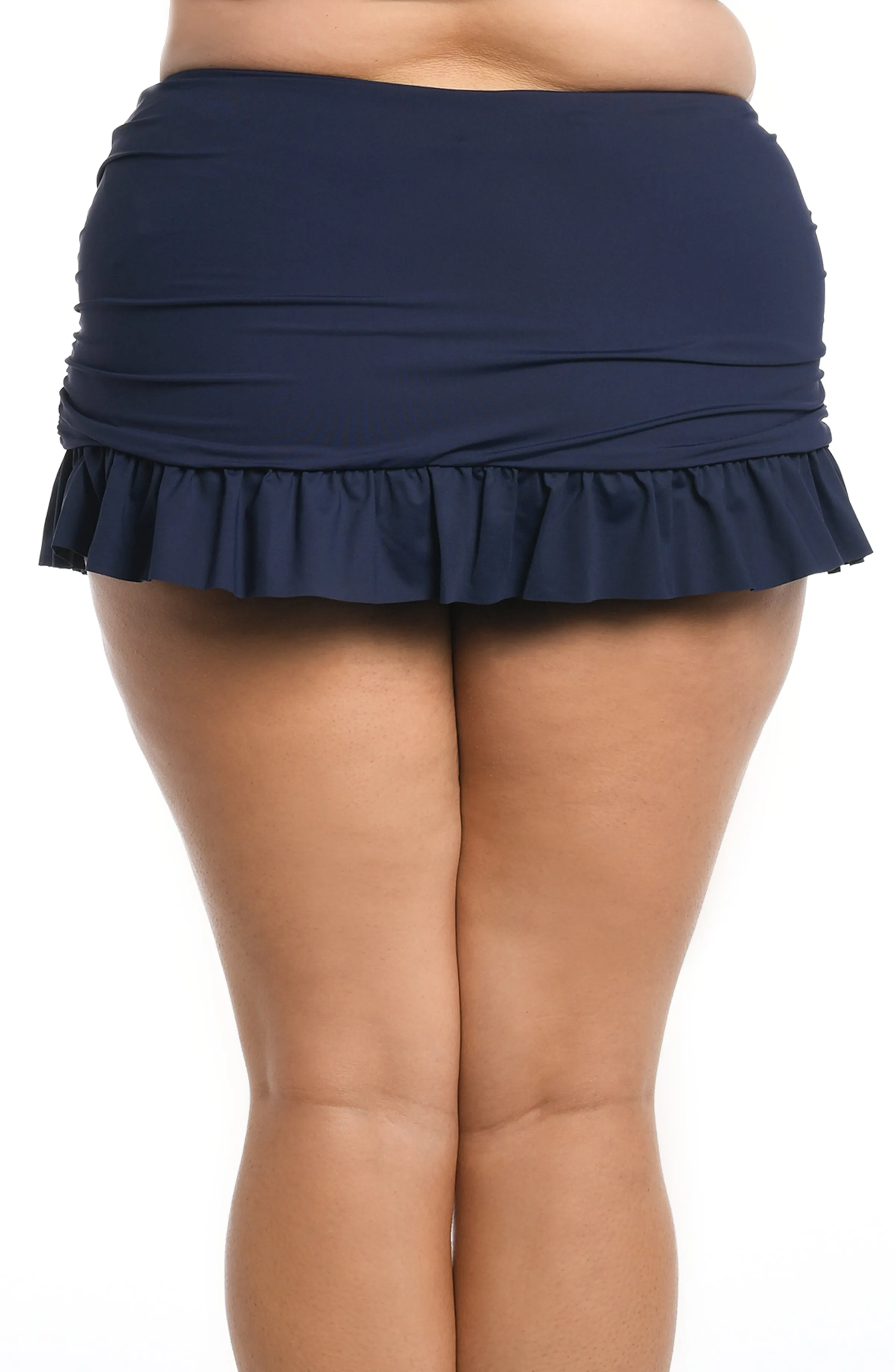 Island Goddess Ruffle Skirted Bottom - Indigo