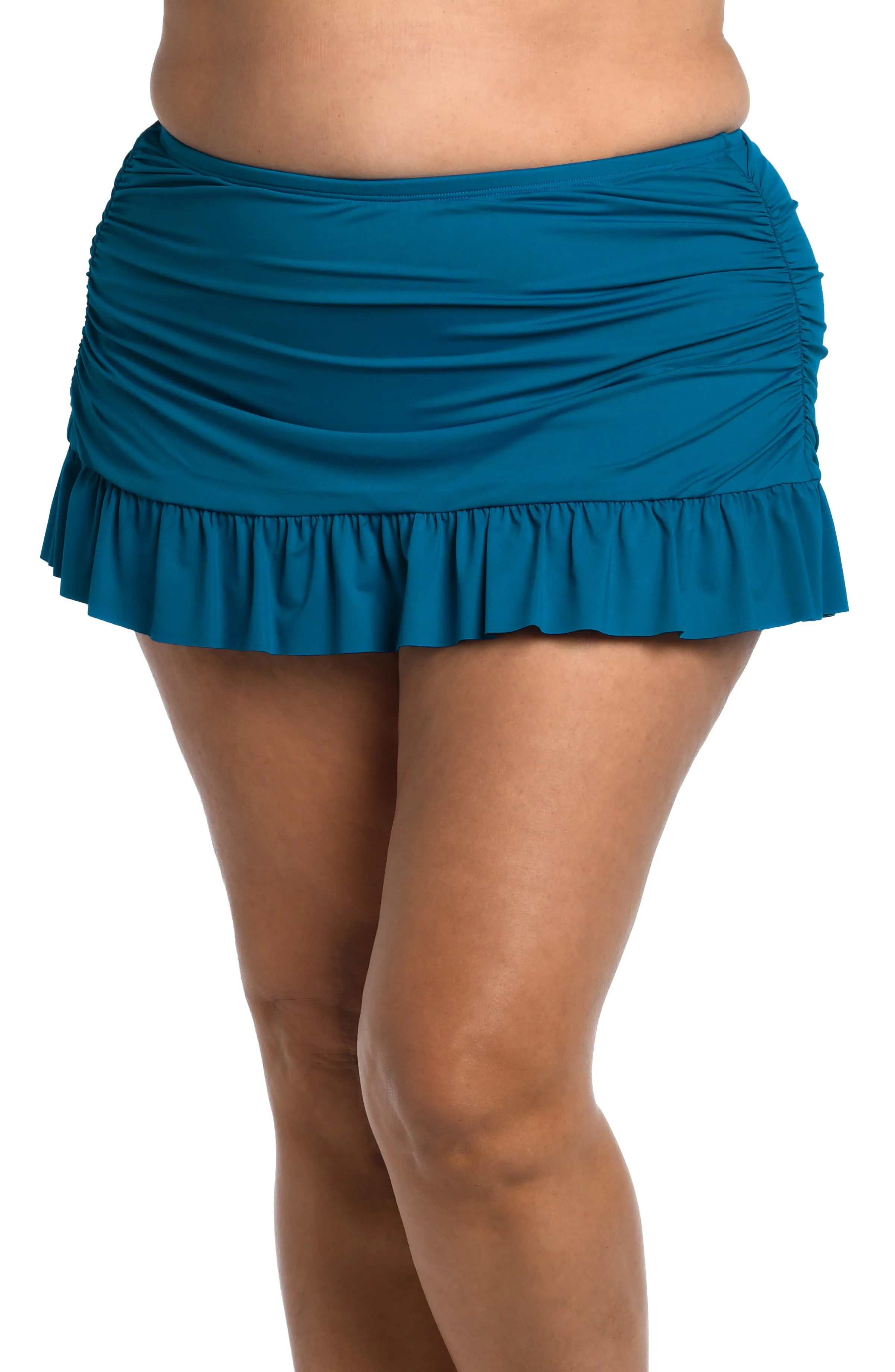 Island Goddess Ruffle Skirted Bottom - Ocean