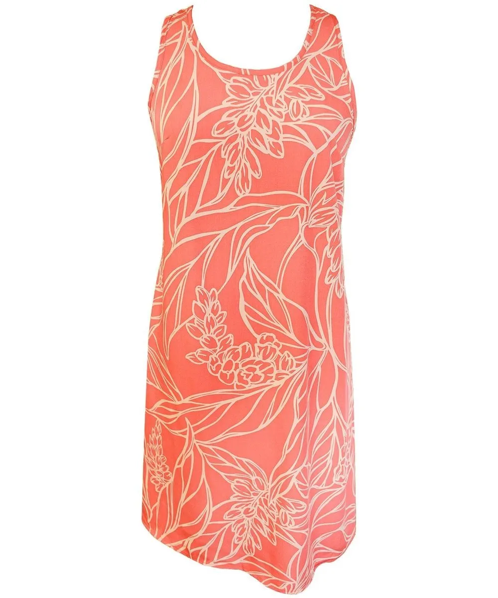 Kalena Racer Back Tank Hawaiian Dress