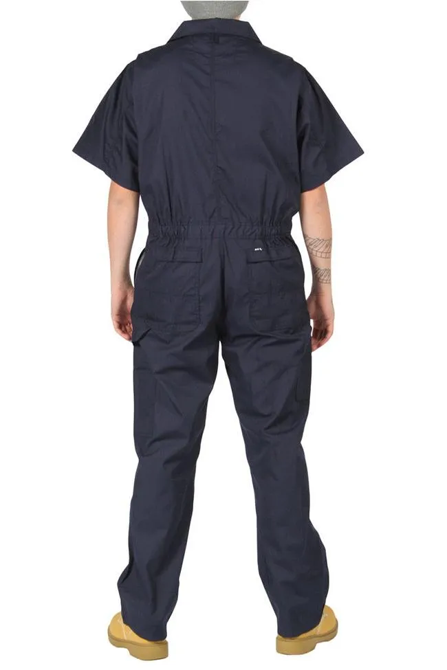 KEY Unlined Short Sleeve Coveralls - Blue