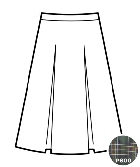 Kick Pleat Skirt - Sacred Heart High - Plaid #800