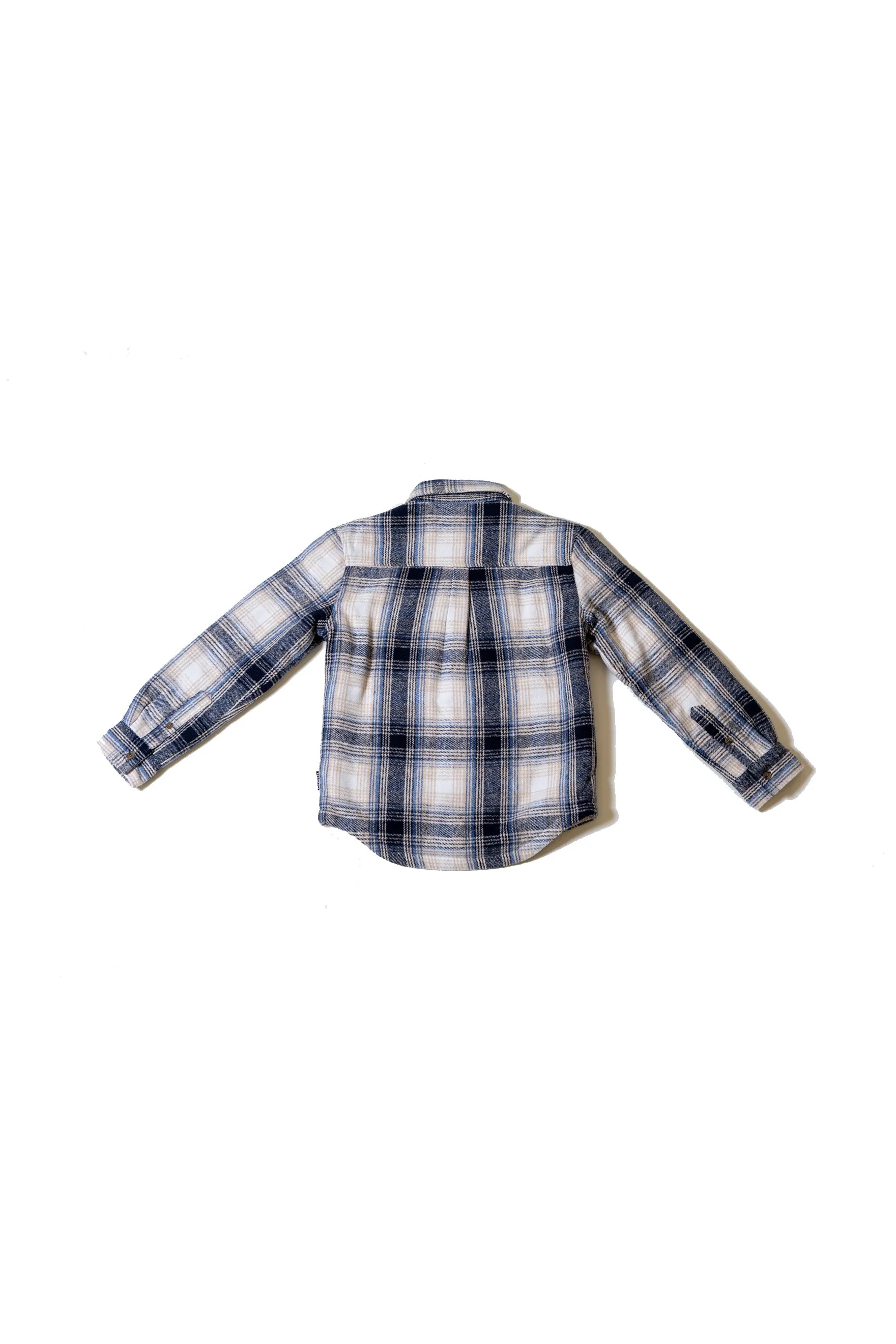 Kids Sherpa Lined Flannel Shacket