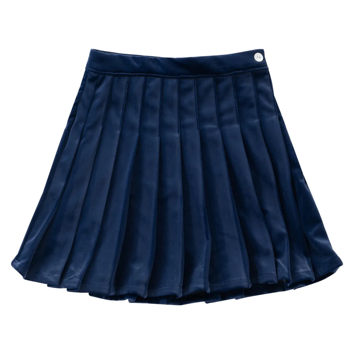 Klai Velvet Skirt-Navy