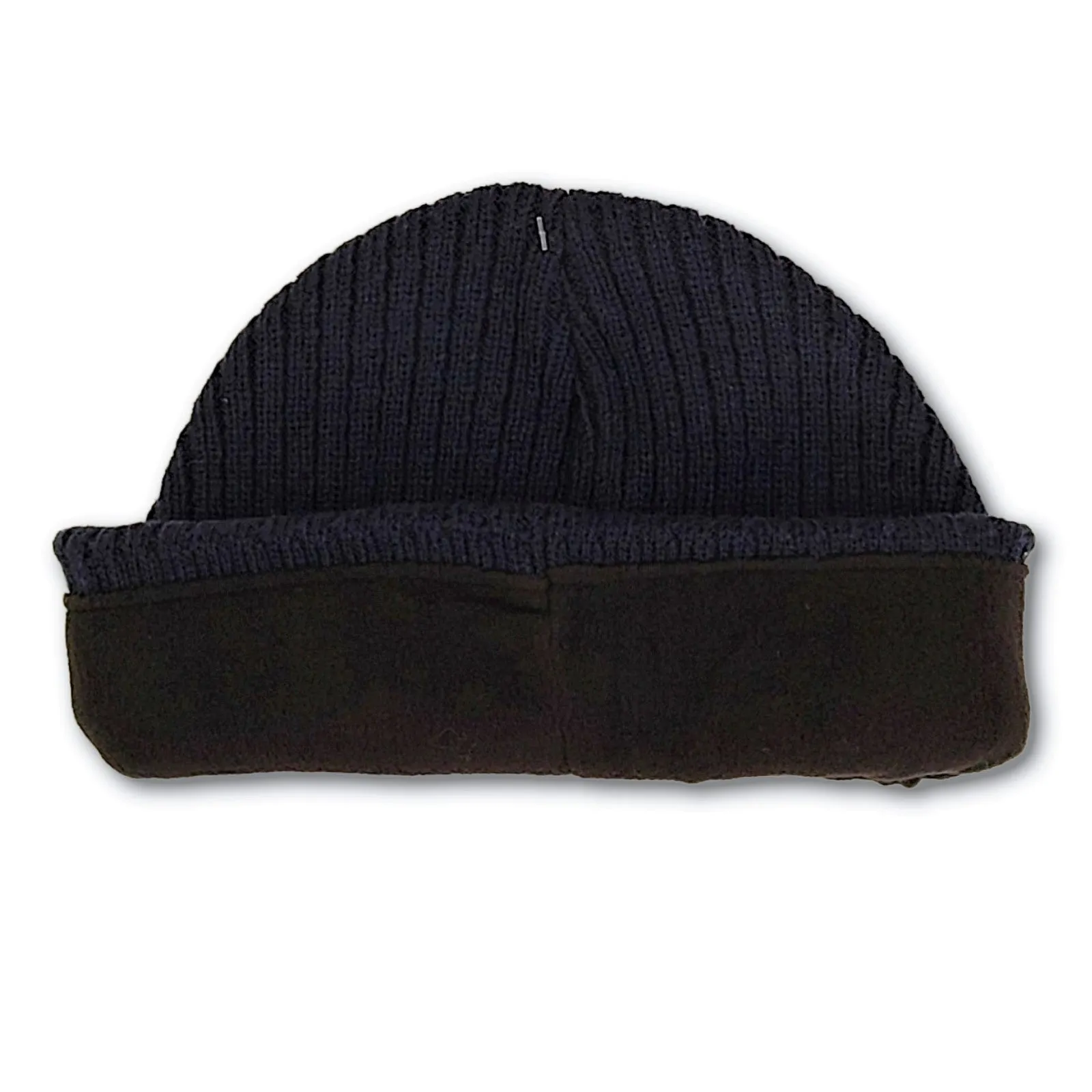 Levi's Men's Fleece Lined Rib Knit Fold Over Cuff Beanie Winter Hat