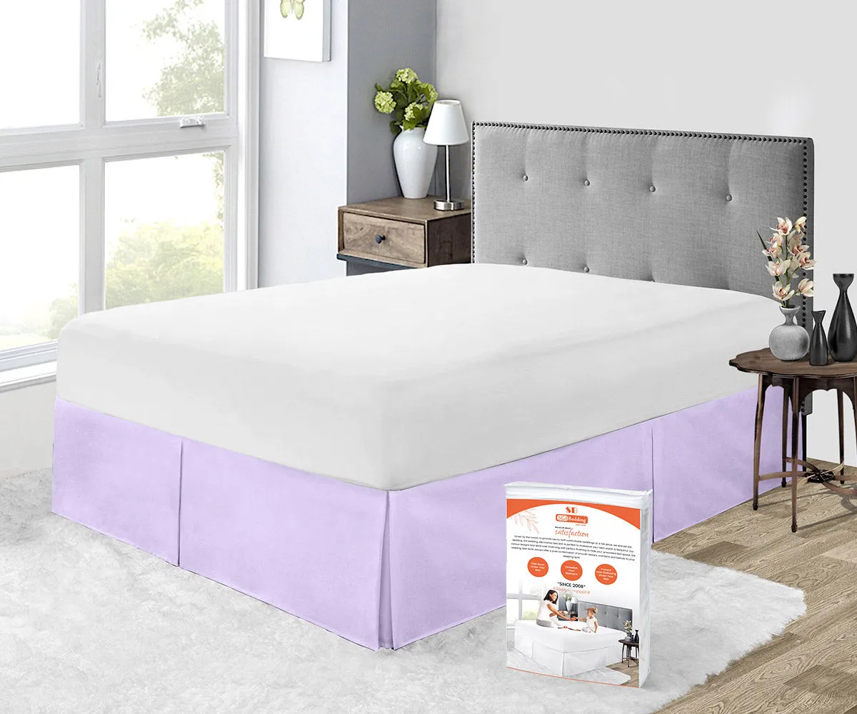 LILAC PLEATED BED SKIRT