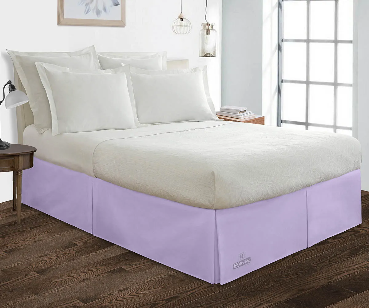 LILAC PLEATED BED SKIRT