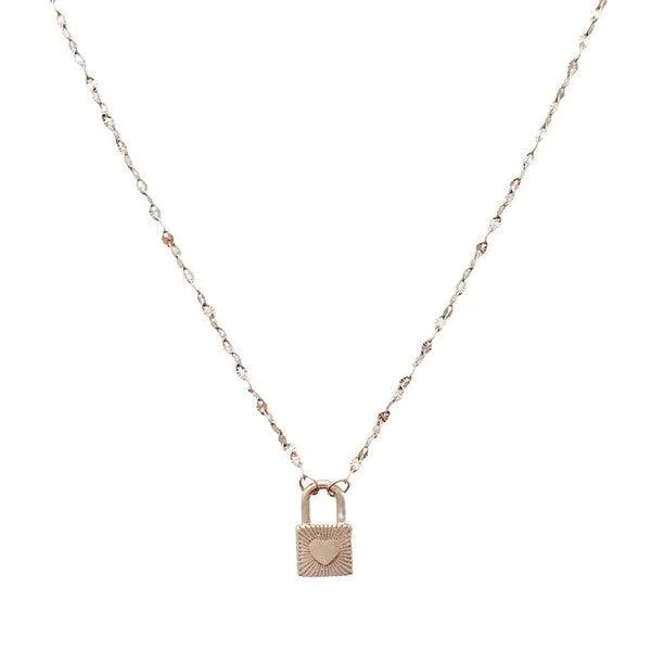 Love Locked Padlock Necklace