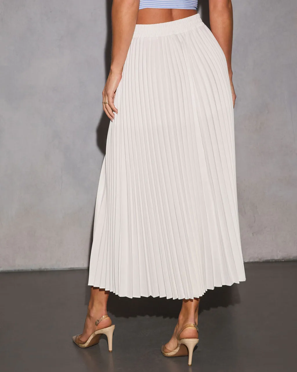 Lowen Pleated Maxi Skirt