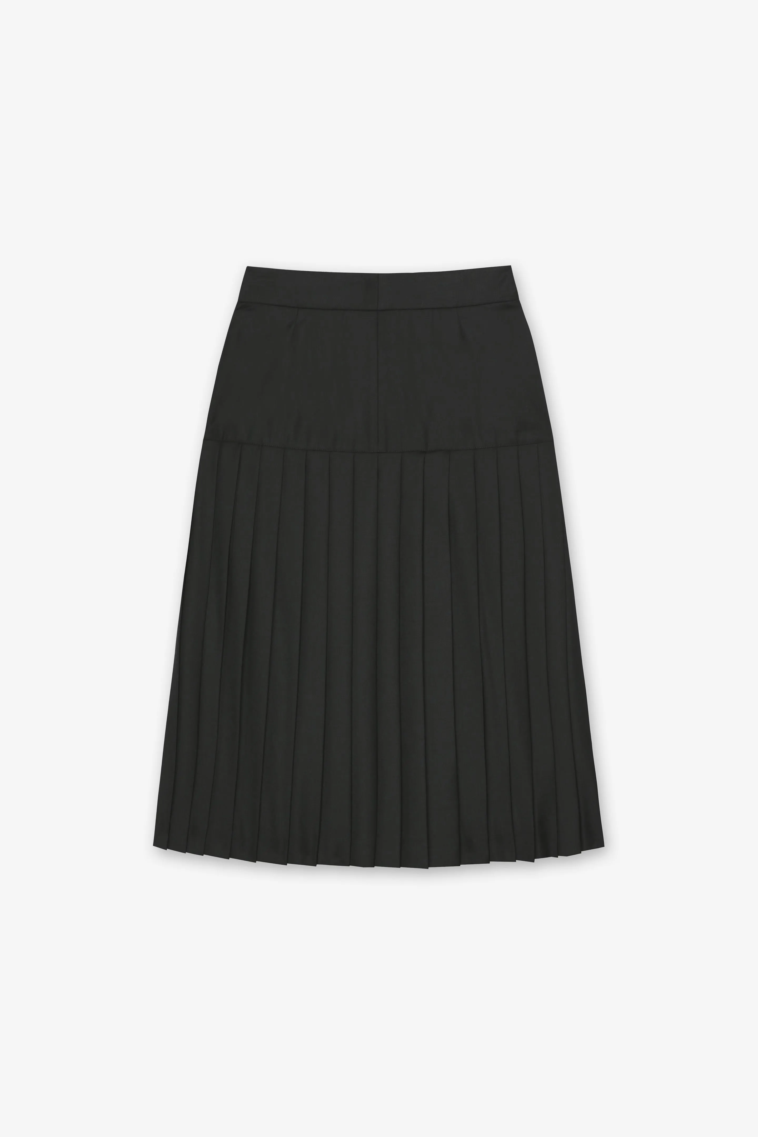 MAISIE BLACK PLEATED SKIRT