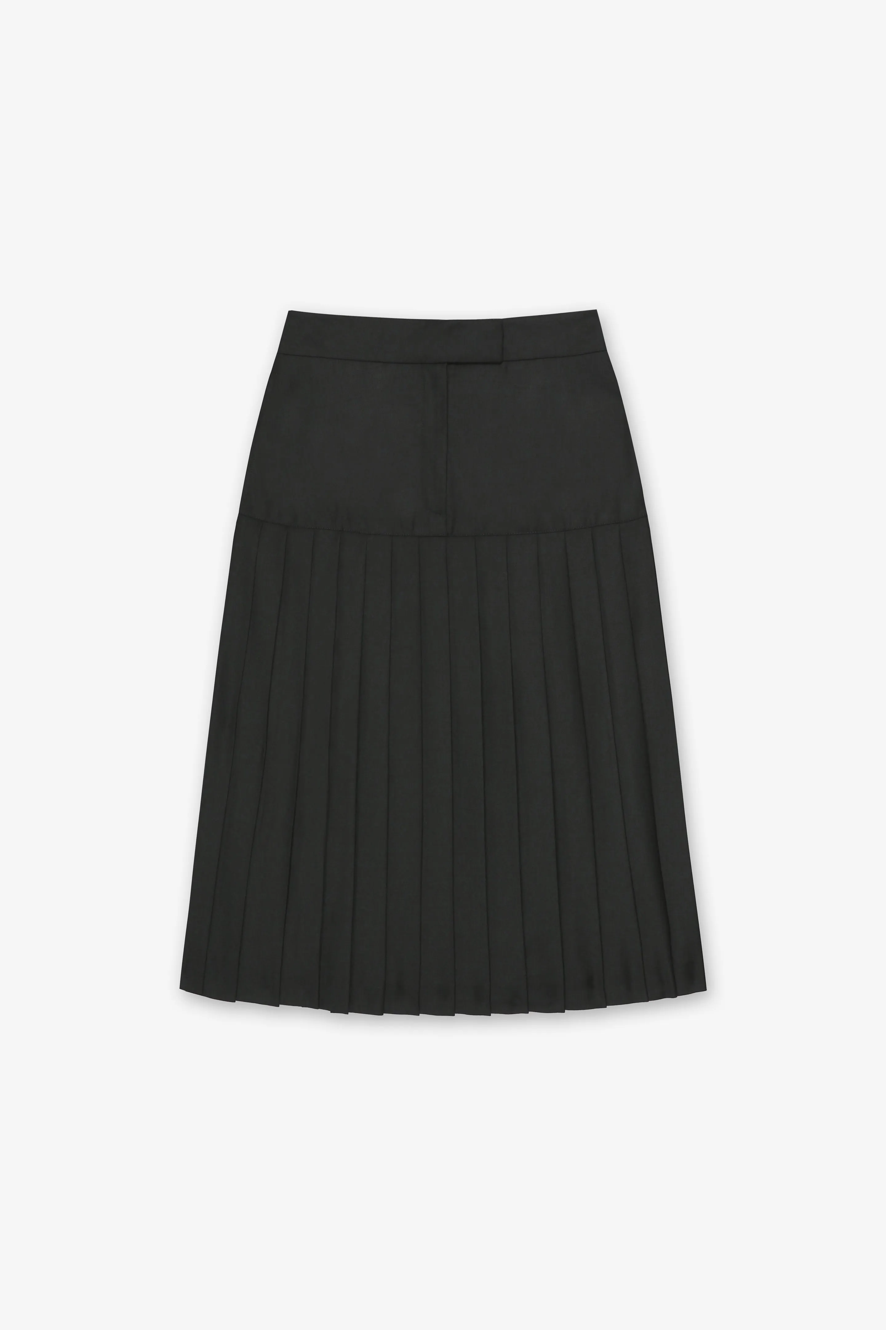 MAISIE BLACK PLEATED SKIRT