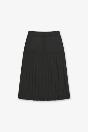 MAISIE BLACK PLEATED SKIRT