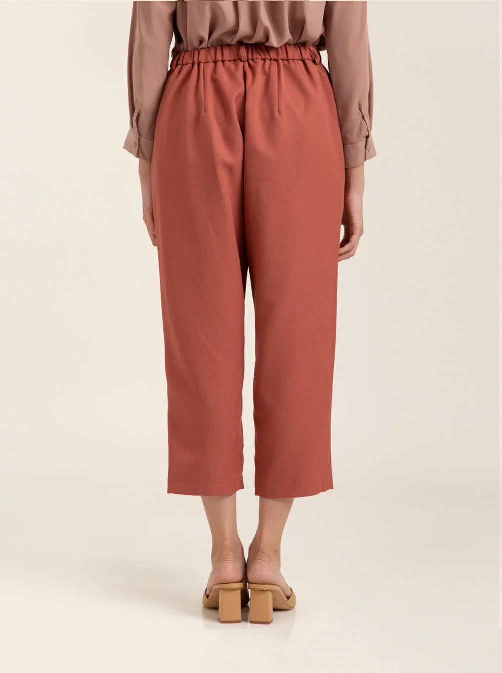 MALEIA PANTS PLAIN RUST