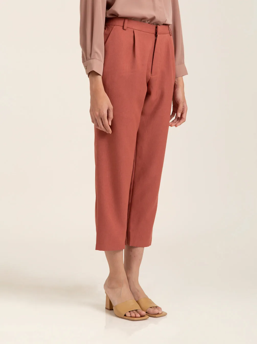 MALEIA PANTS PLAIN RUST