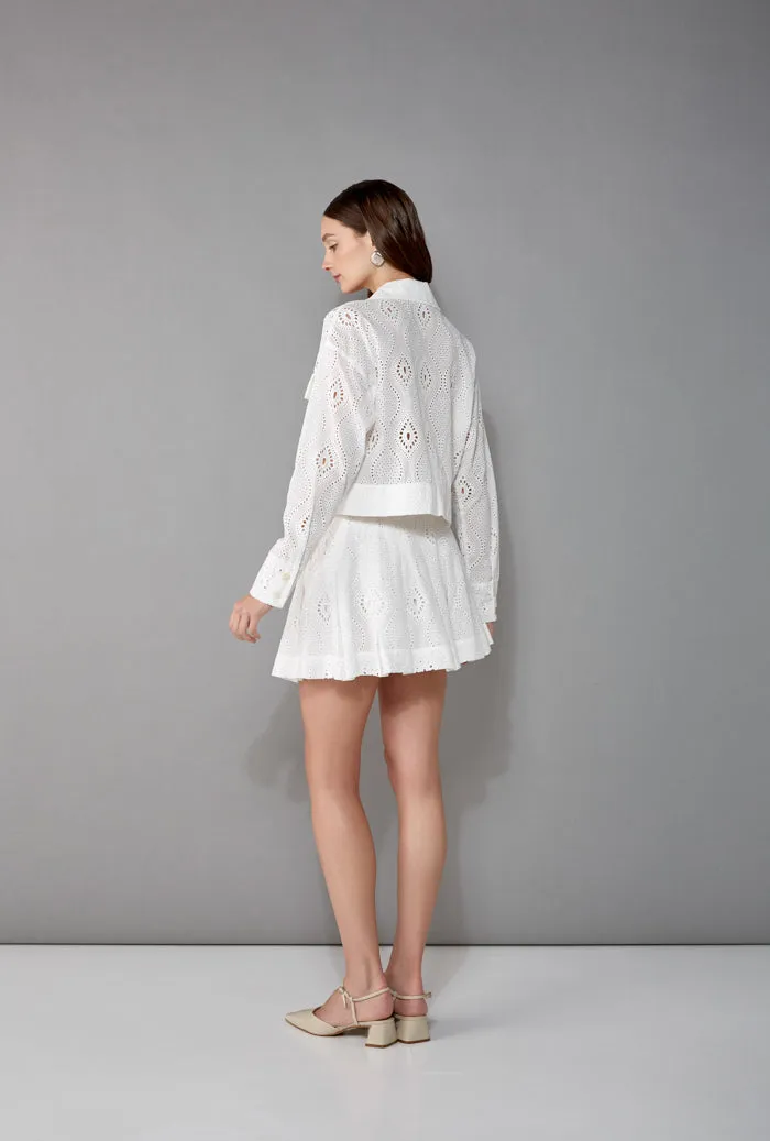 MARCIA MINI SKIRT WHITE