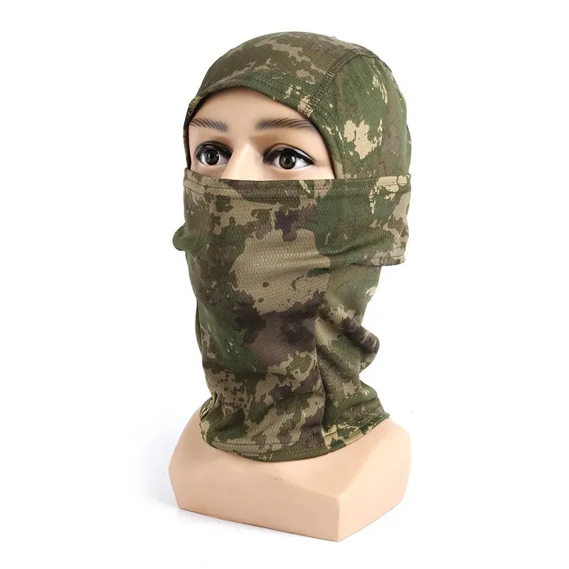 Military Camouflage Balaclava Outdoor Motorcycle Cycling Fishing Hunting Hood Protection Army Tactical Balaclava Head Face Cover