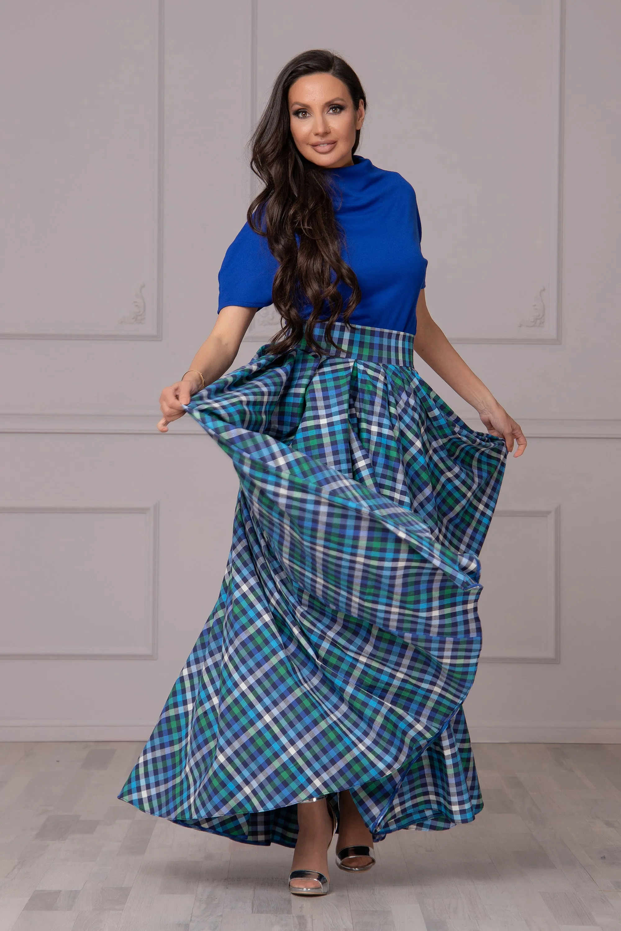 MULTICOLOR PLEATED SKIRT