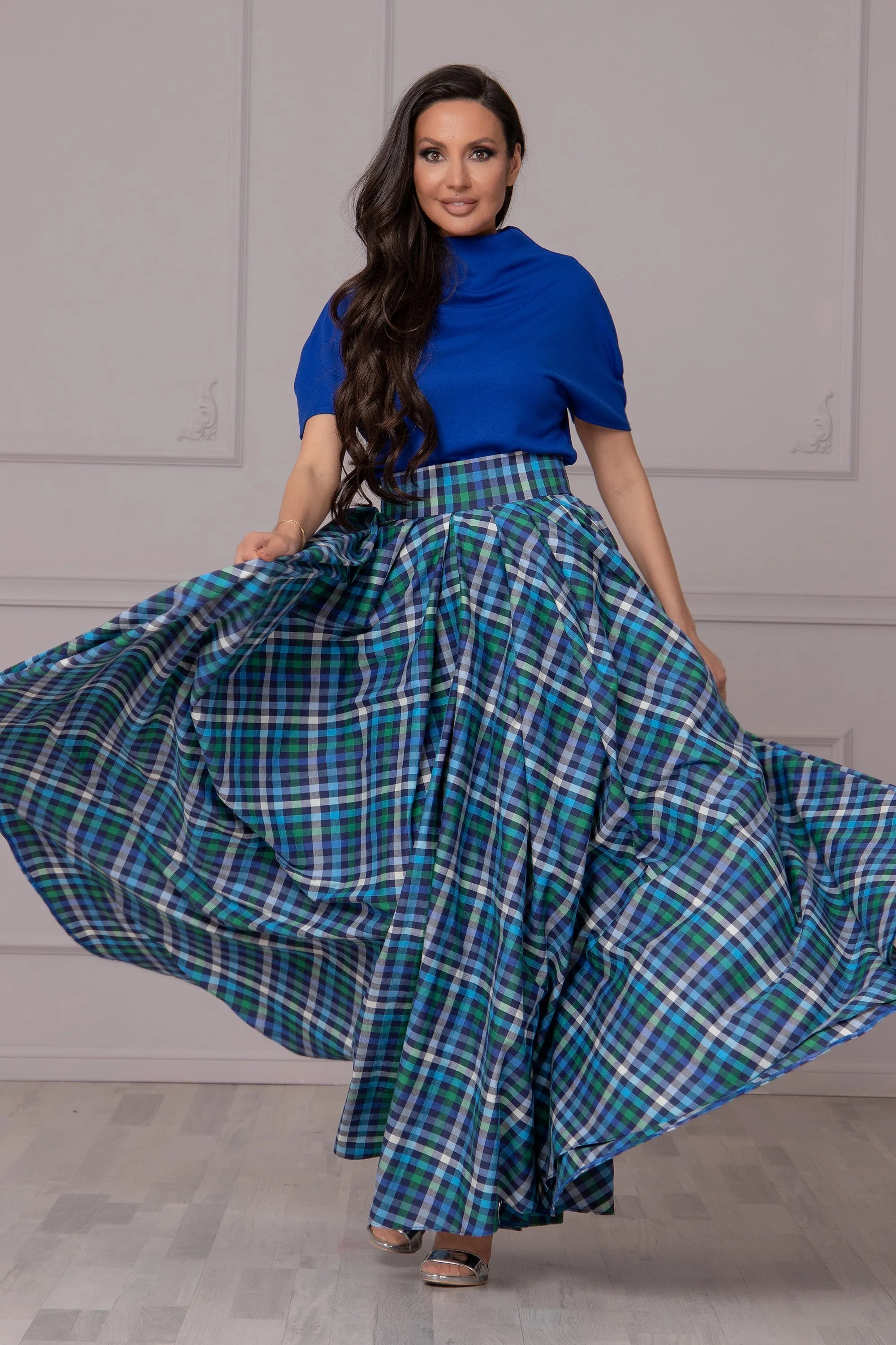 MULTICOLOR PLEATED SKIRT