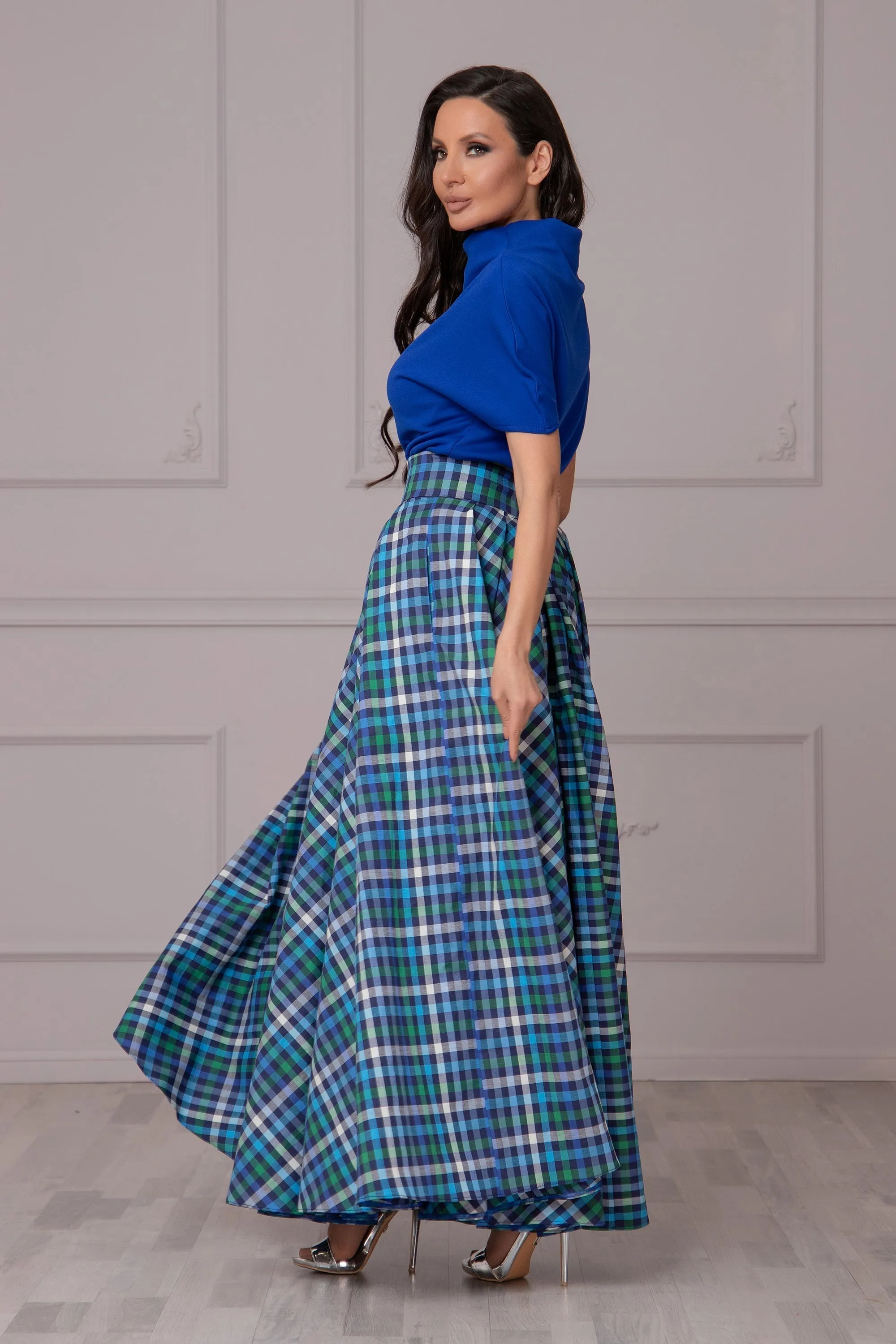 MULTICOLOR PLEATED SKIRT