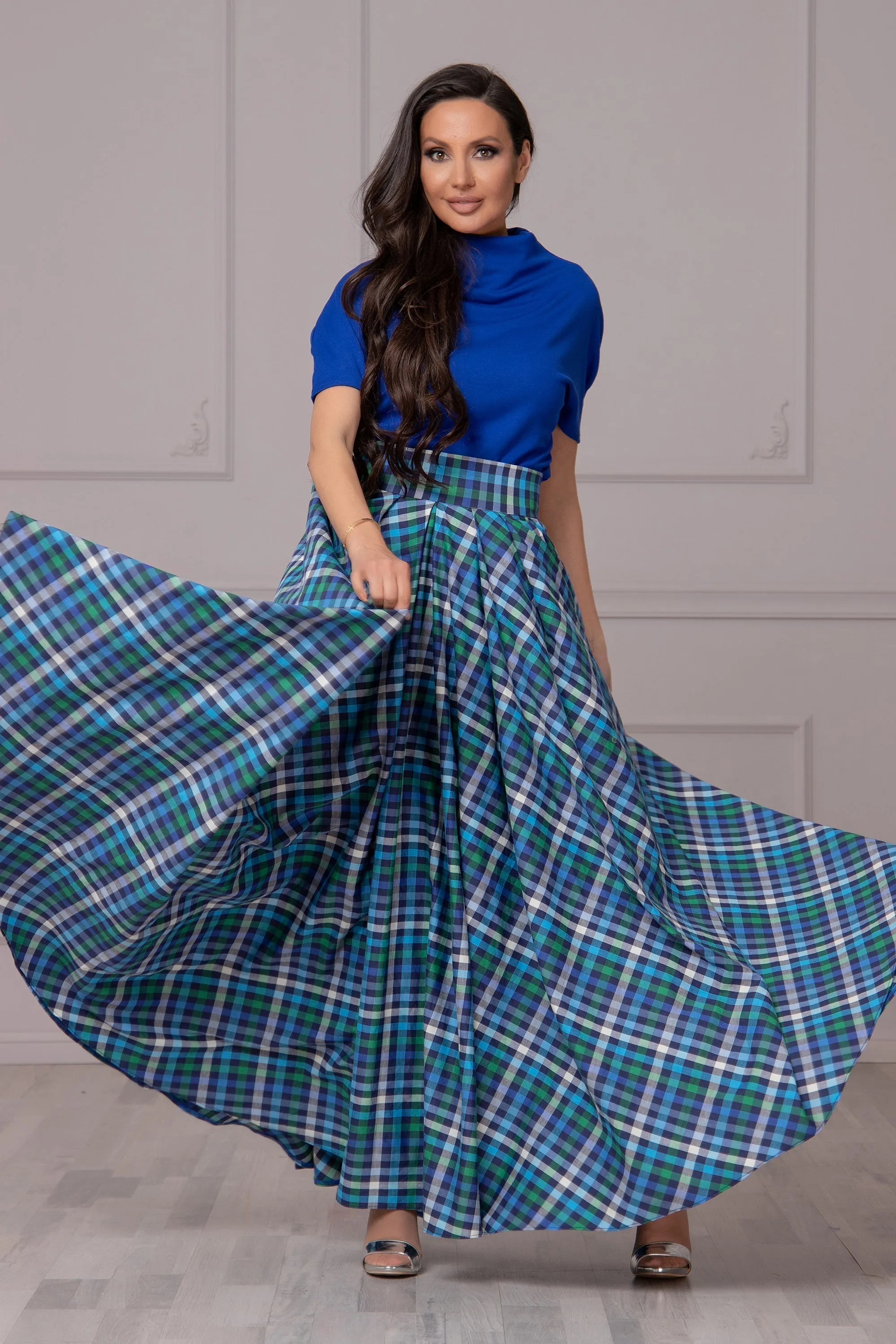 MULTICOLOR PLEATED SKIRT