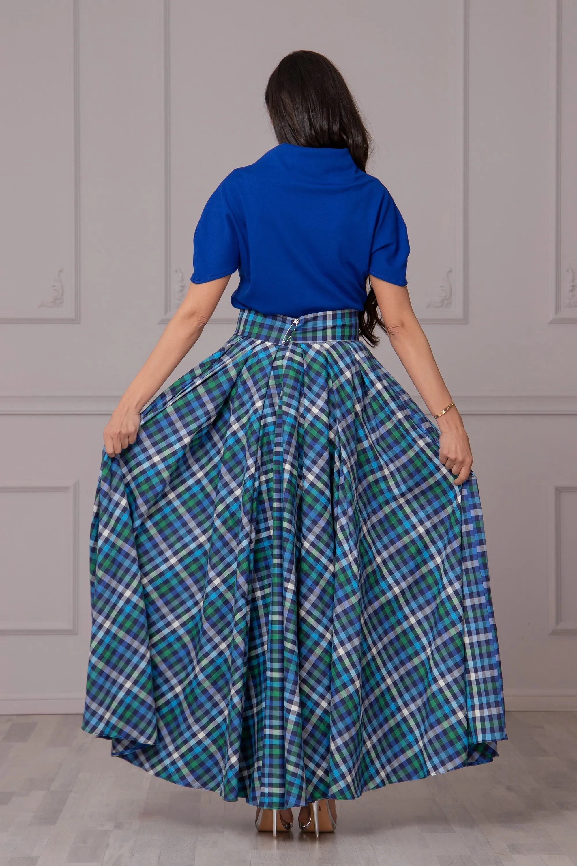 MULTICOLOR PLEATED SKIRT