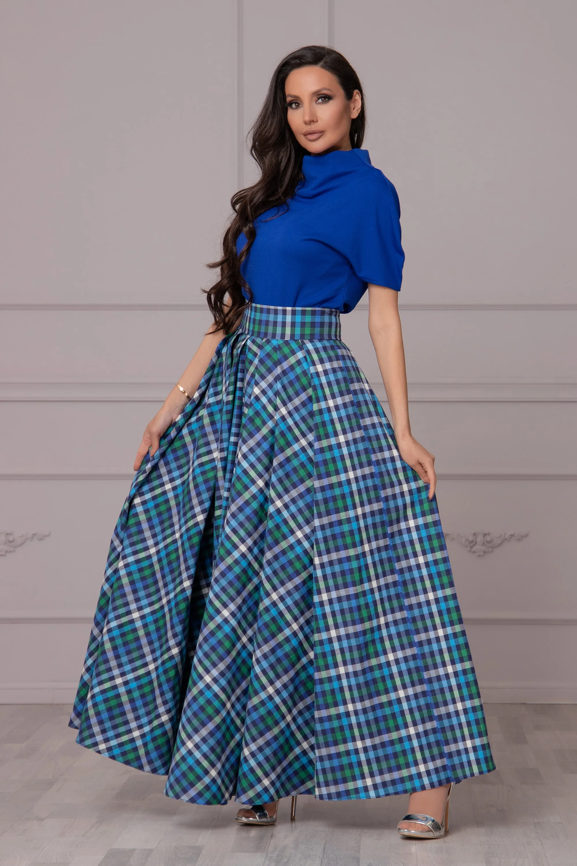 MULTICOLOR PLEATED SKIRT