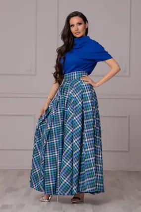 MULTICOLOR PLEATED SKIRT