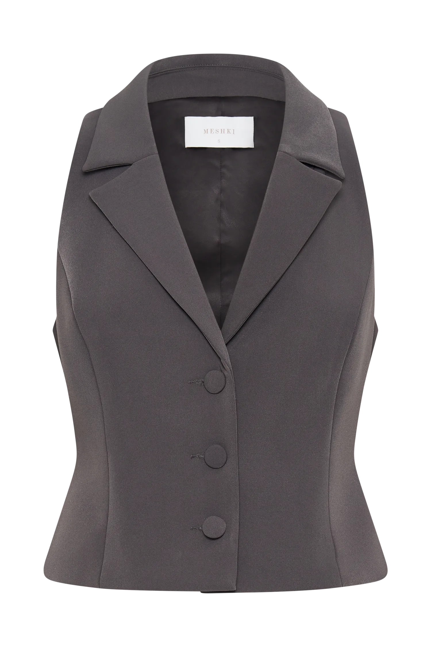 Mura Suiting Vest - Charcoal