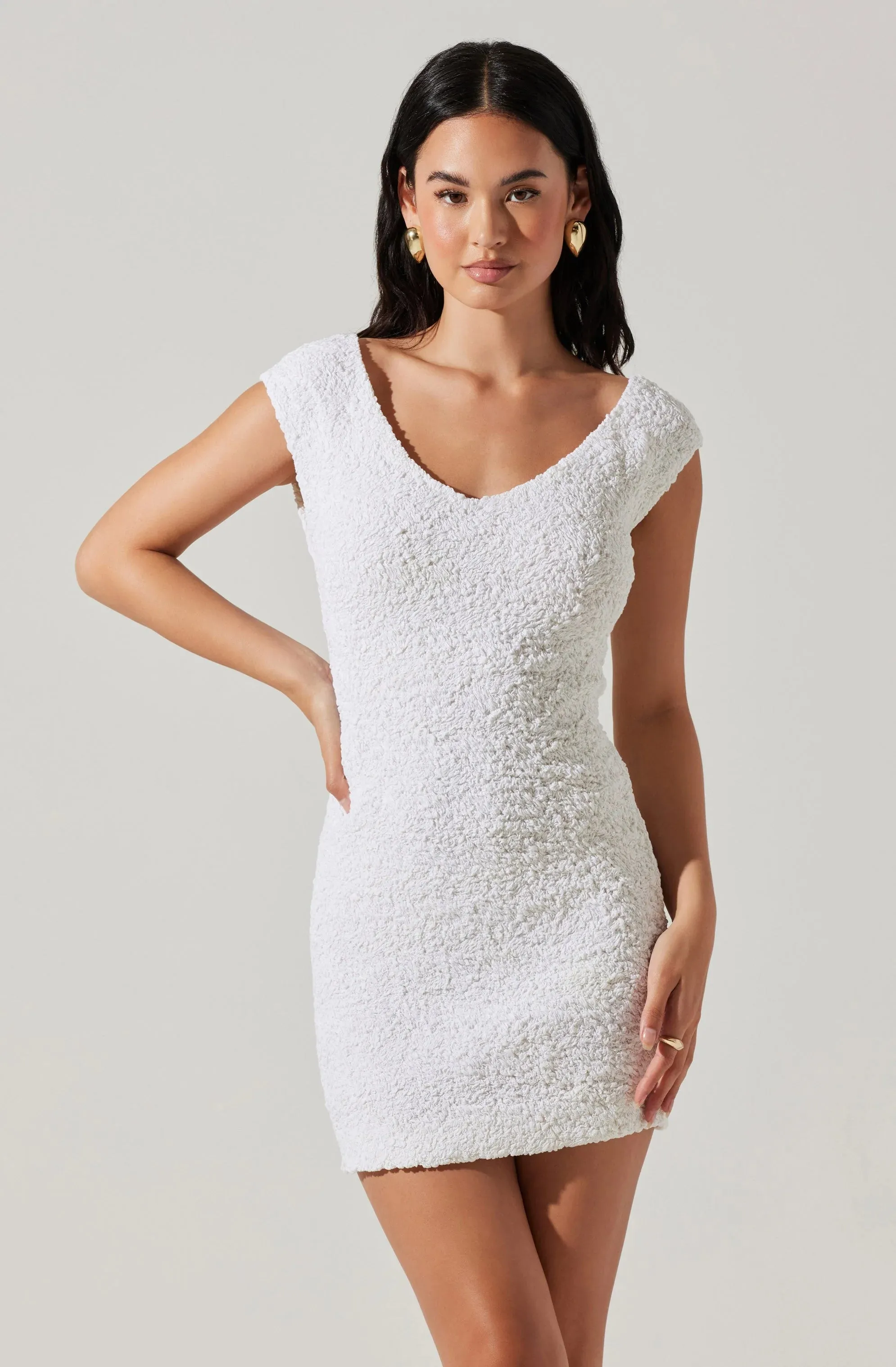 Odelle Mini Bodycon Dress - White