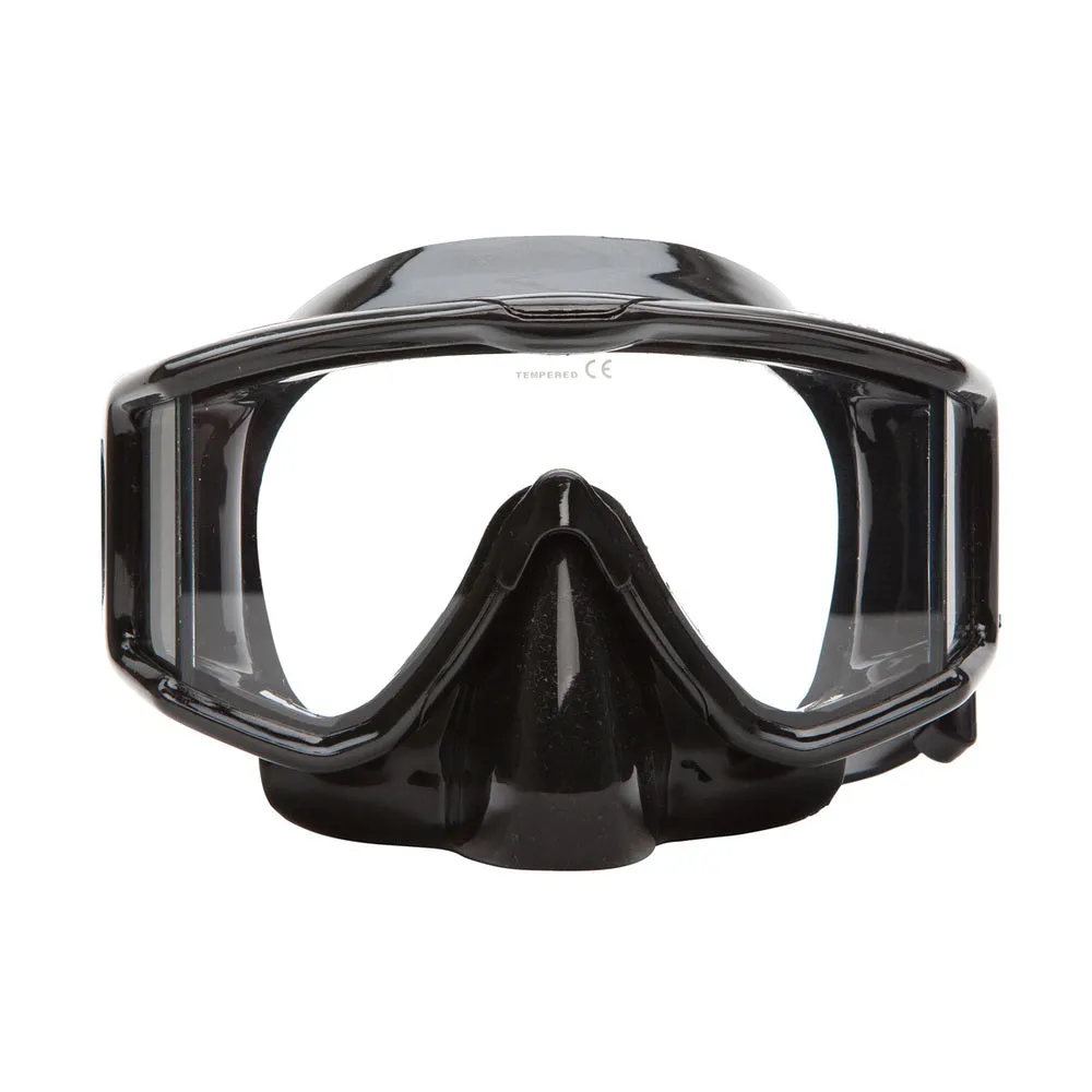 Open Box XS Scuba Fusion Purge Mask-Black Silicone