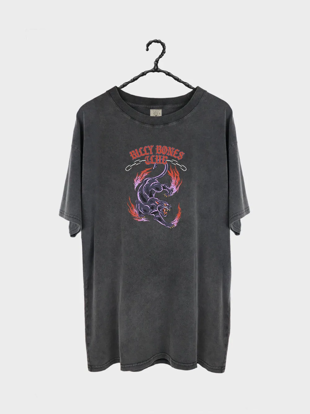 Panther Tee - Washed Black