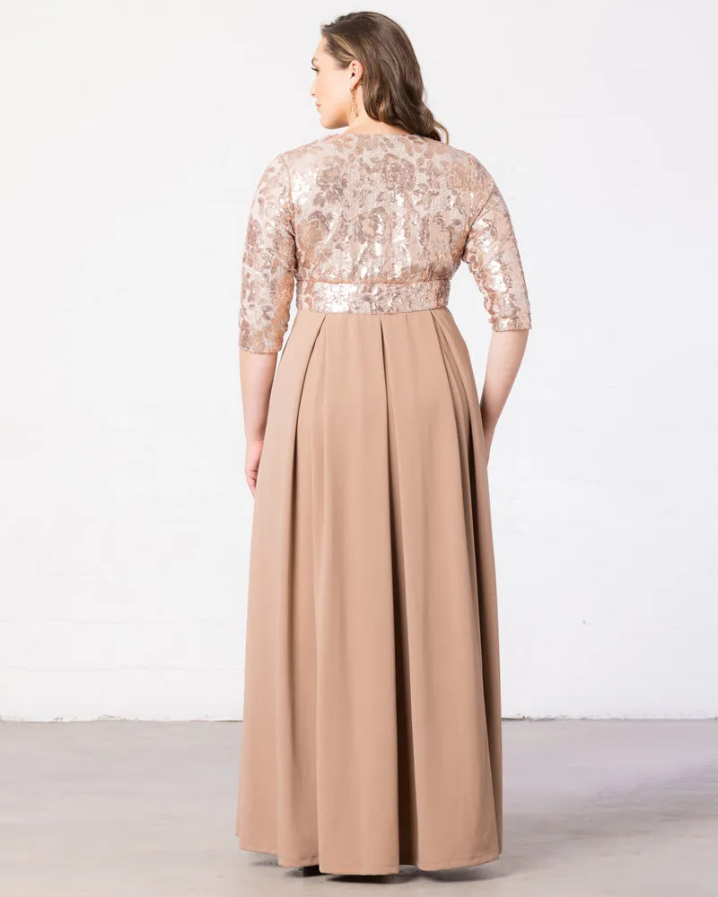 Paris Pleated Sequin Gown - Sale!