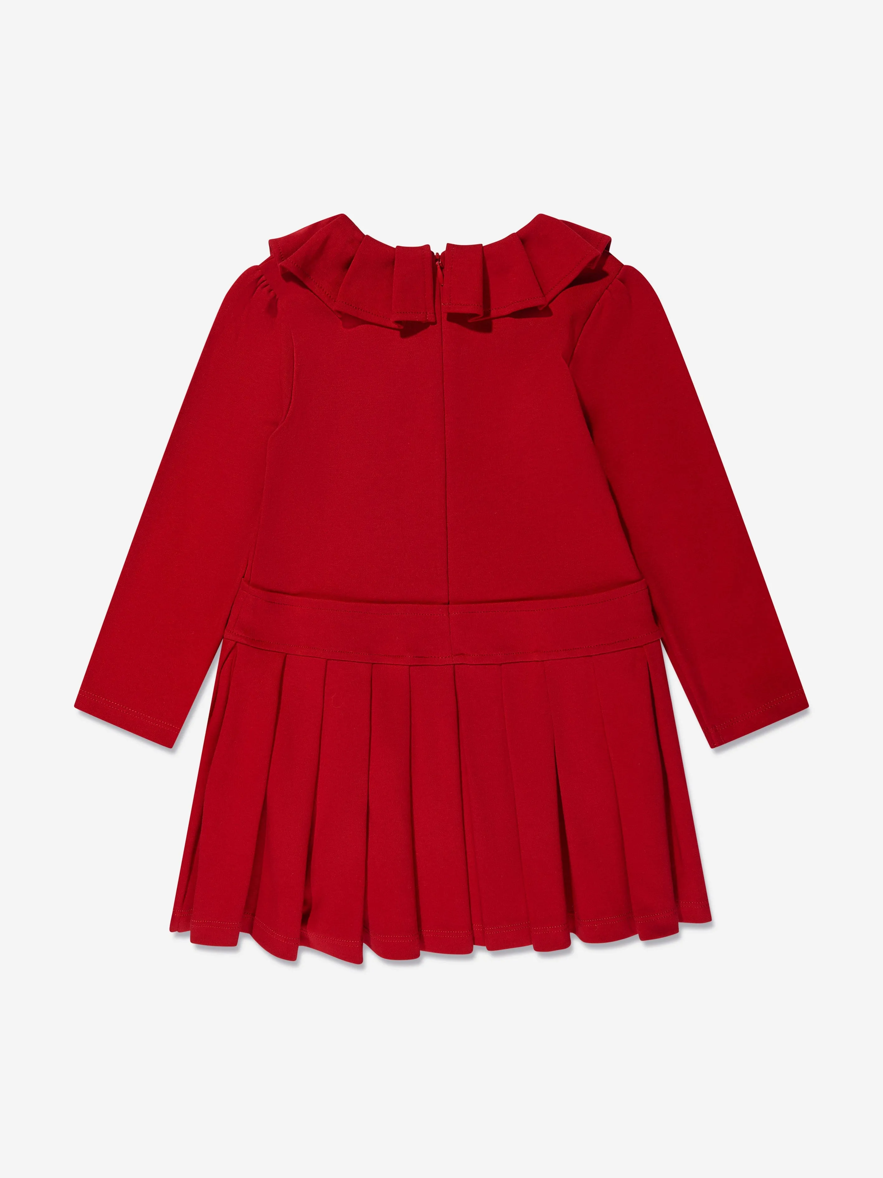 Patachou Girls Pleated Dress in Red