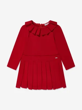 Patachou Girls Pleated Dress in Red