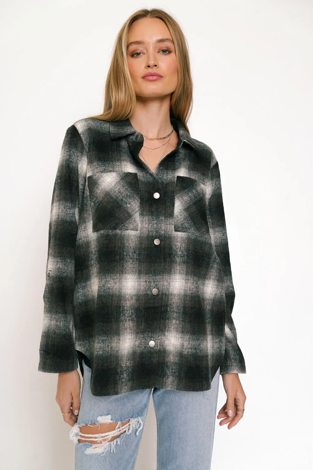 Plaid Shirt Jacket