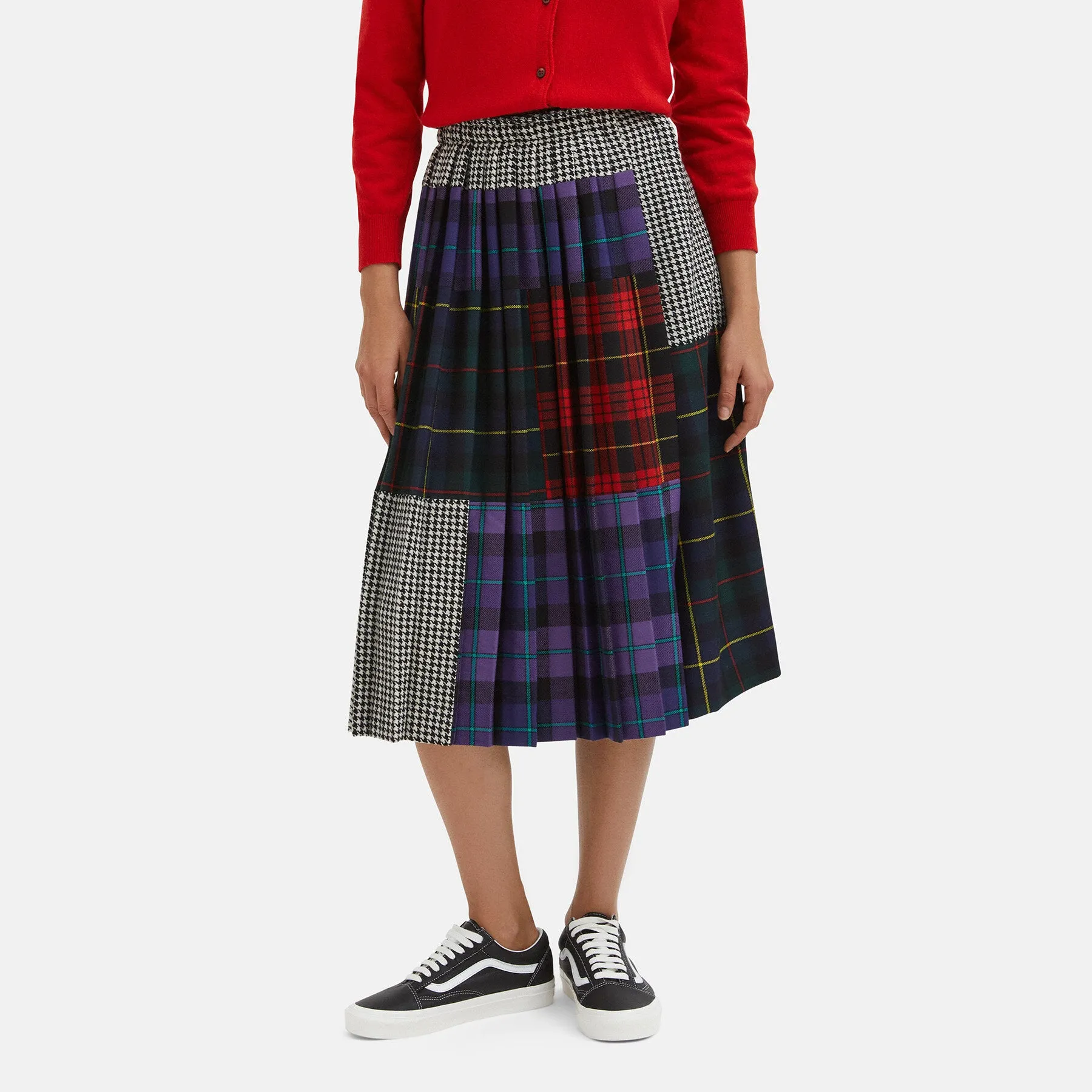 Pleated Kilt Skirt