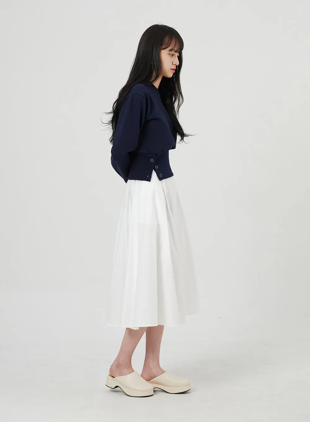 Pleated Maxi Skirt OF322