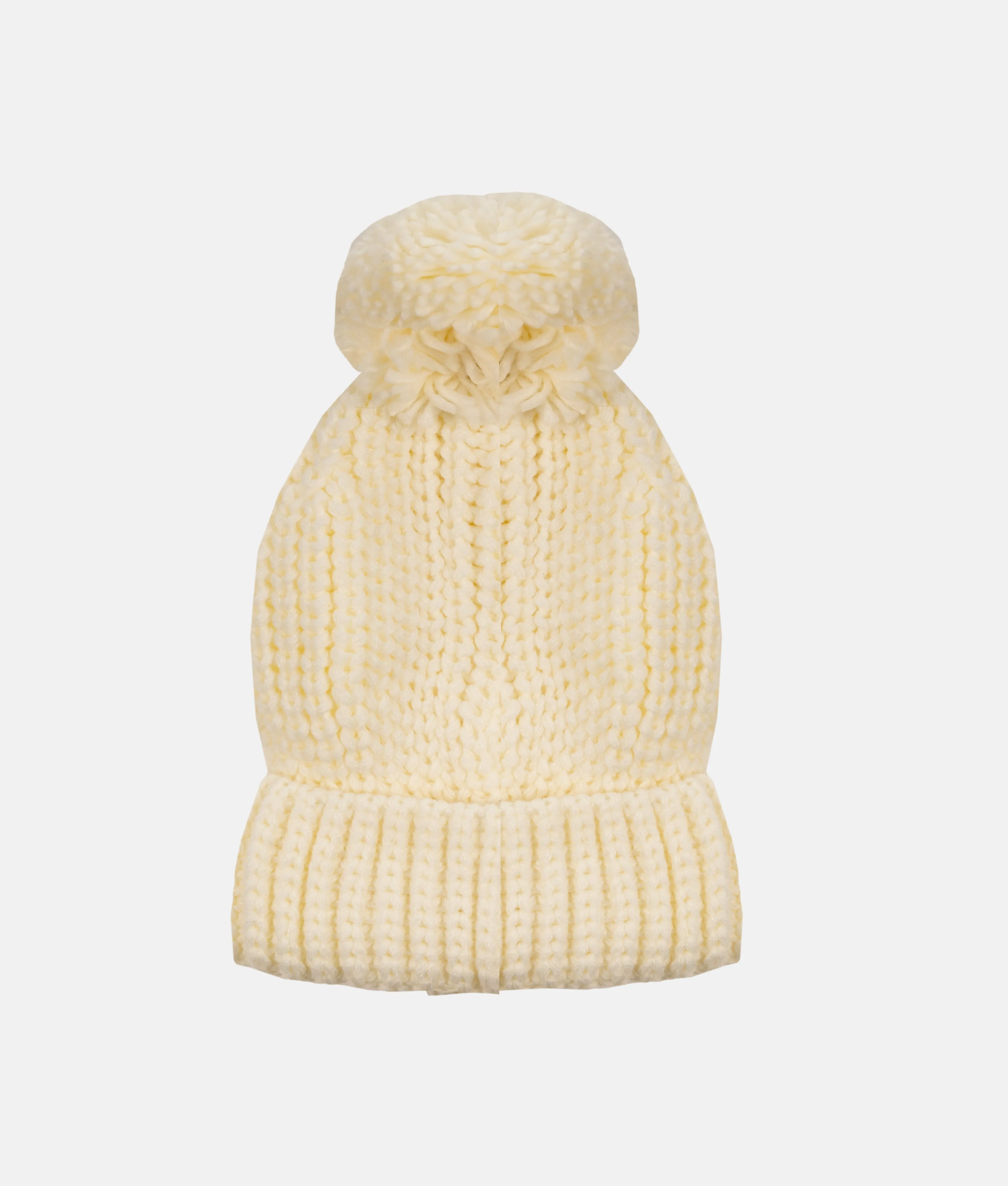 Pom Pom Winter Hat -Ivory