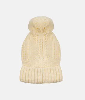 Pom Pom Winter Hat -Ivory