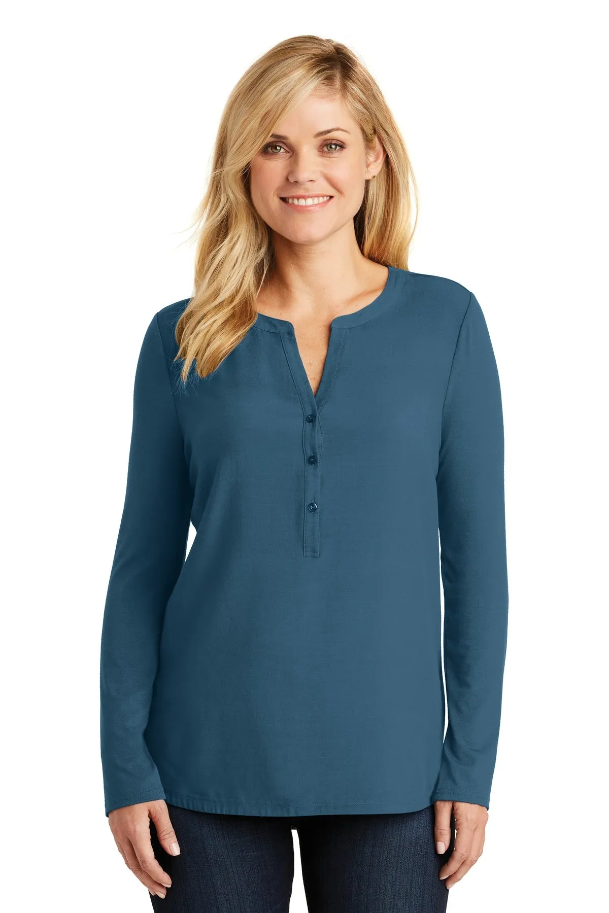 Port Authority Ladies Concept Henley Tunic. LK5432