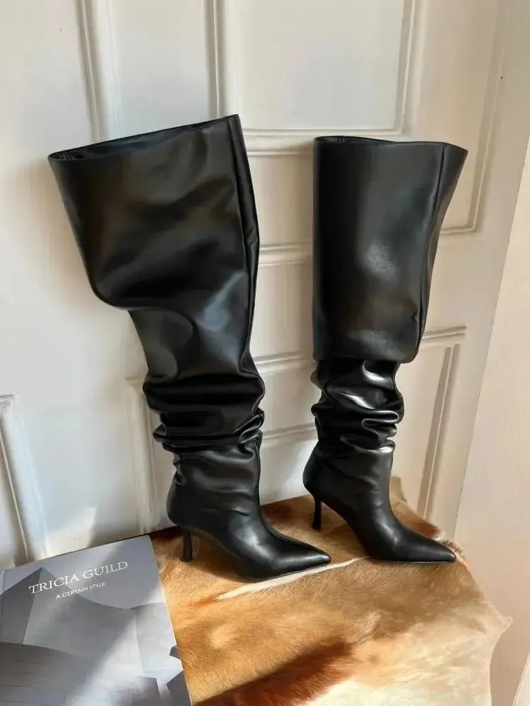 Pre Order:  Pleated Wide Sleeve Barrel Boots