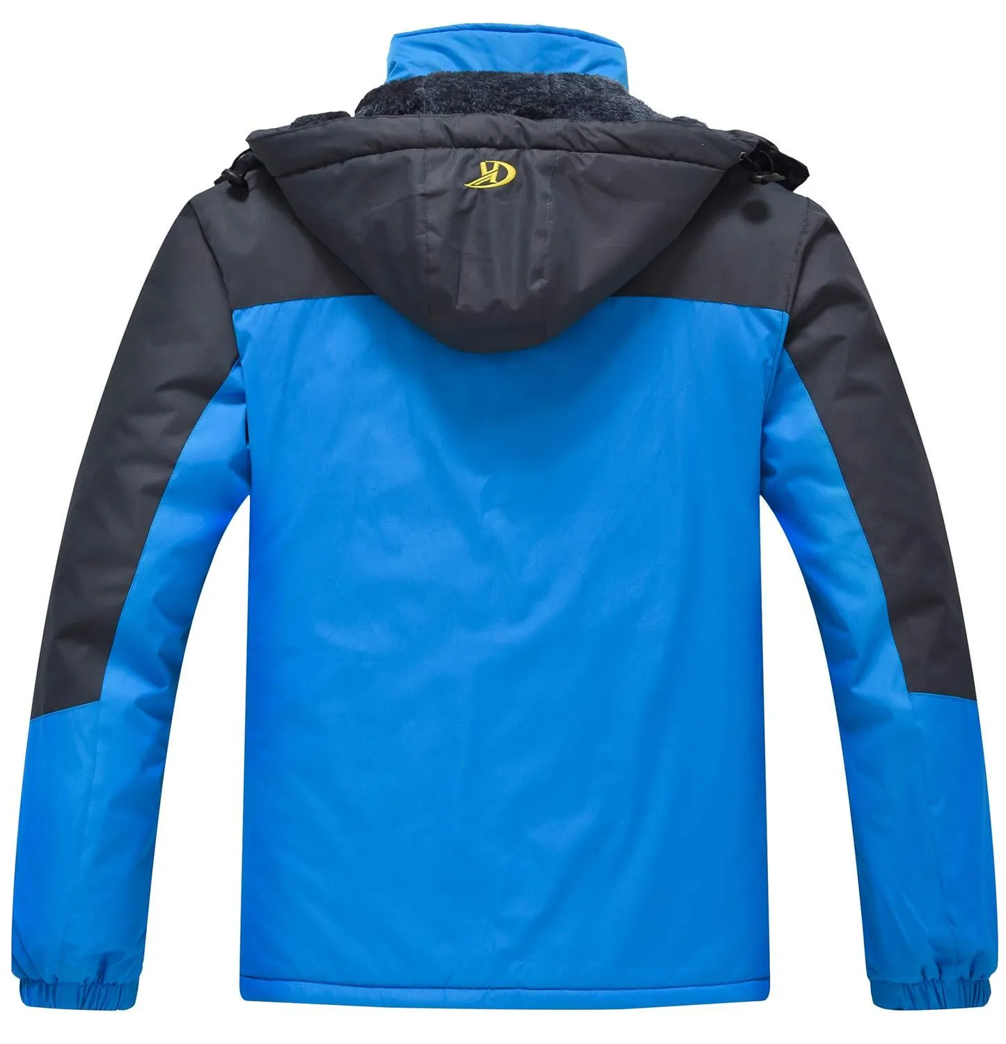 QPNGRP Mens Waterproof Fleece Ski Jacket Windproof Winter Snow Coat