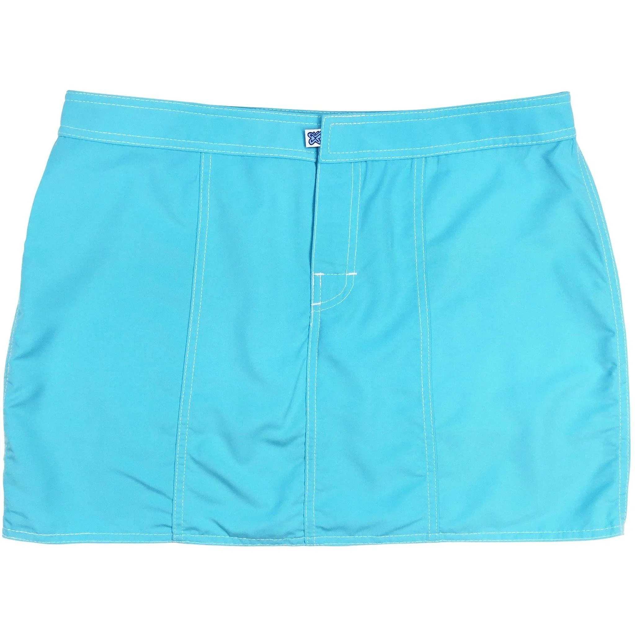 "A Solid Color" Hipster Style Board Skirt (Aqua)