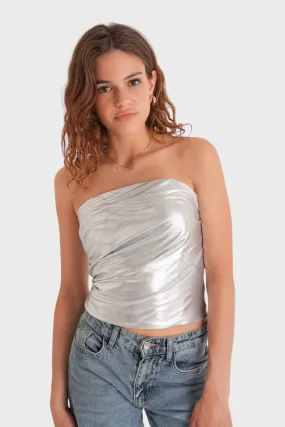 "Glow" top silver