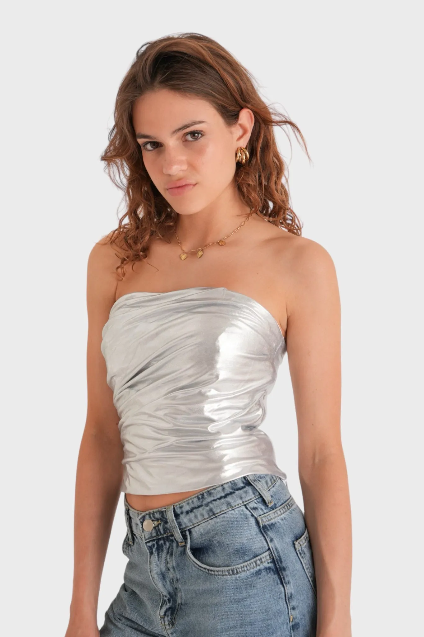 "Glow" top silver