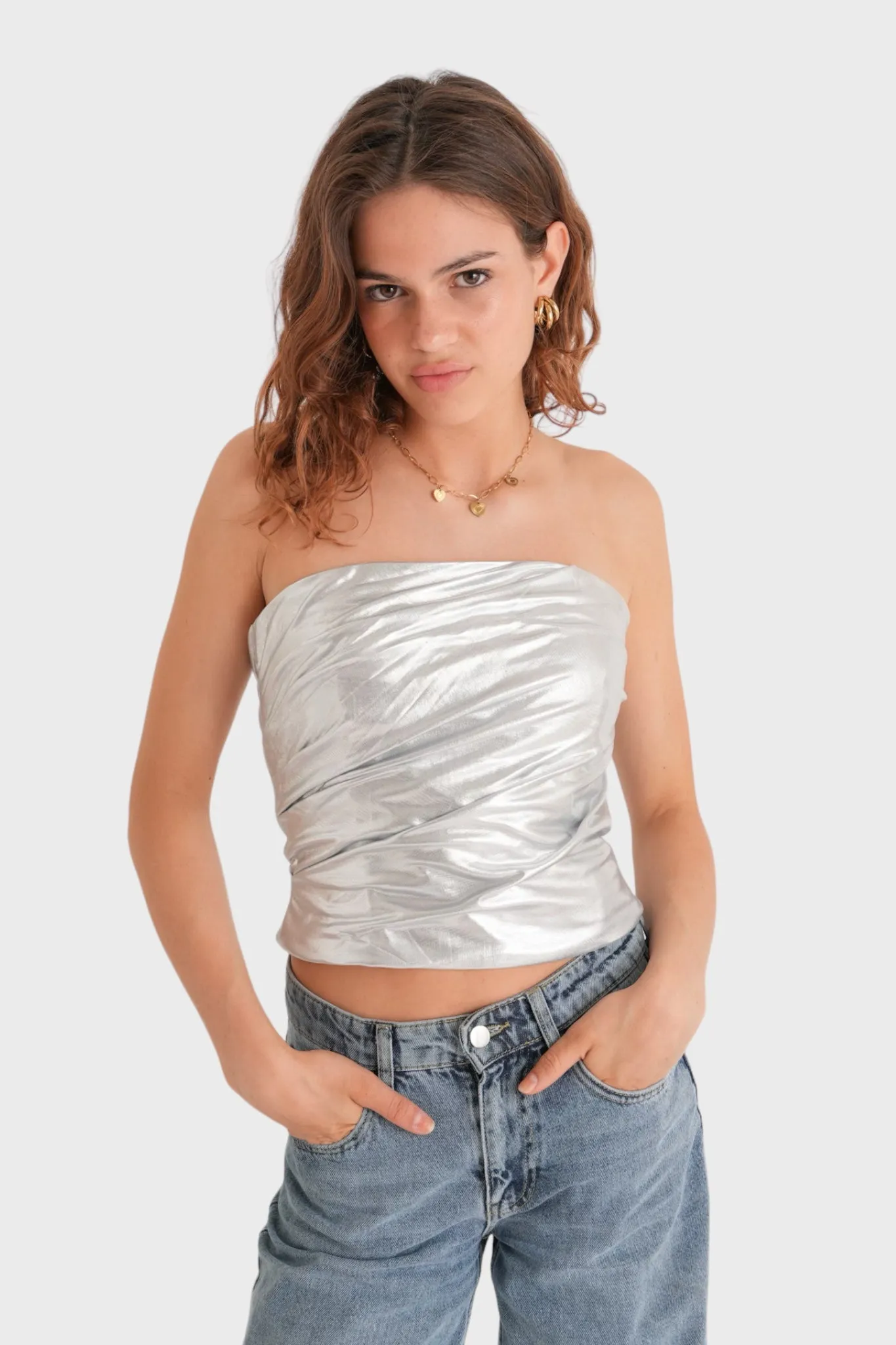 "Glow" top silver