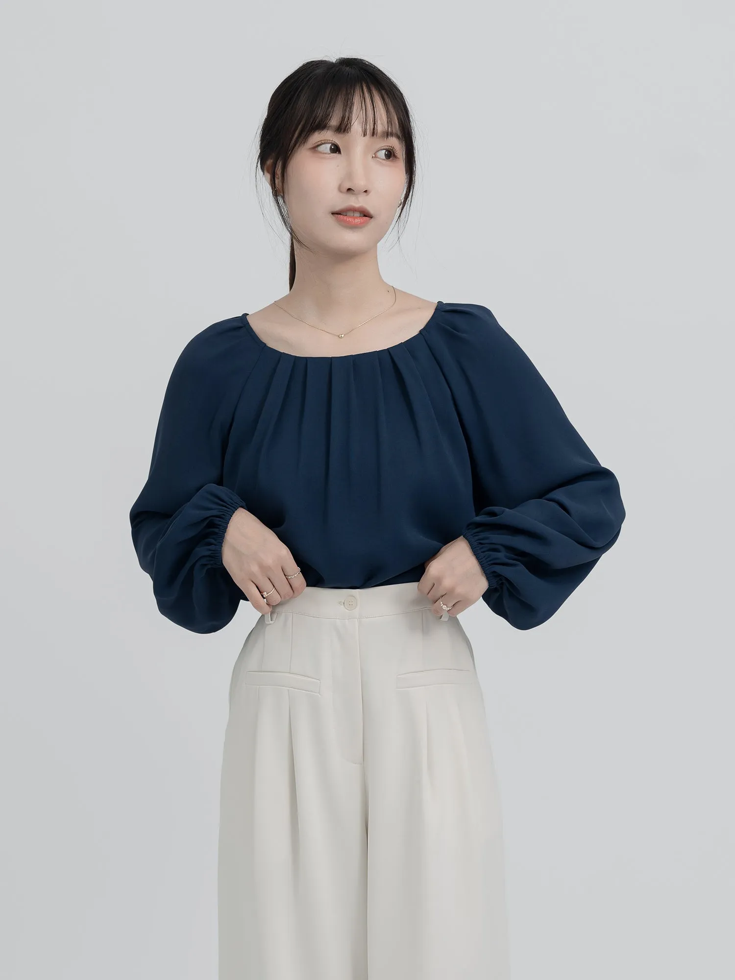 Serafina Pleated Flowy Top