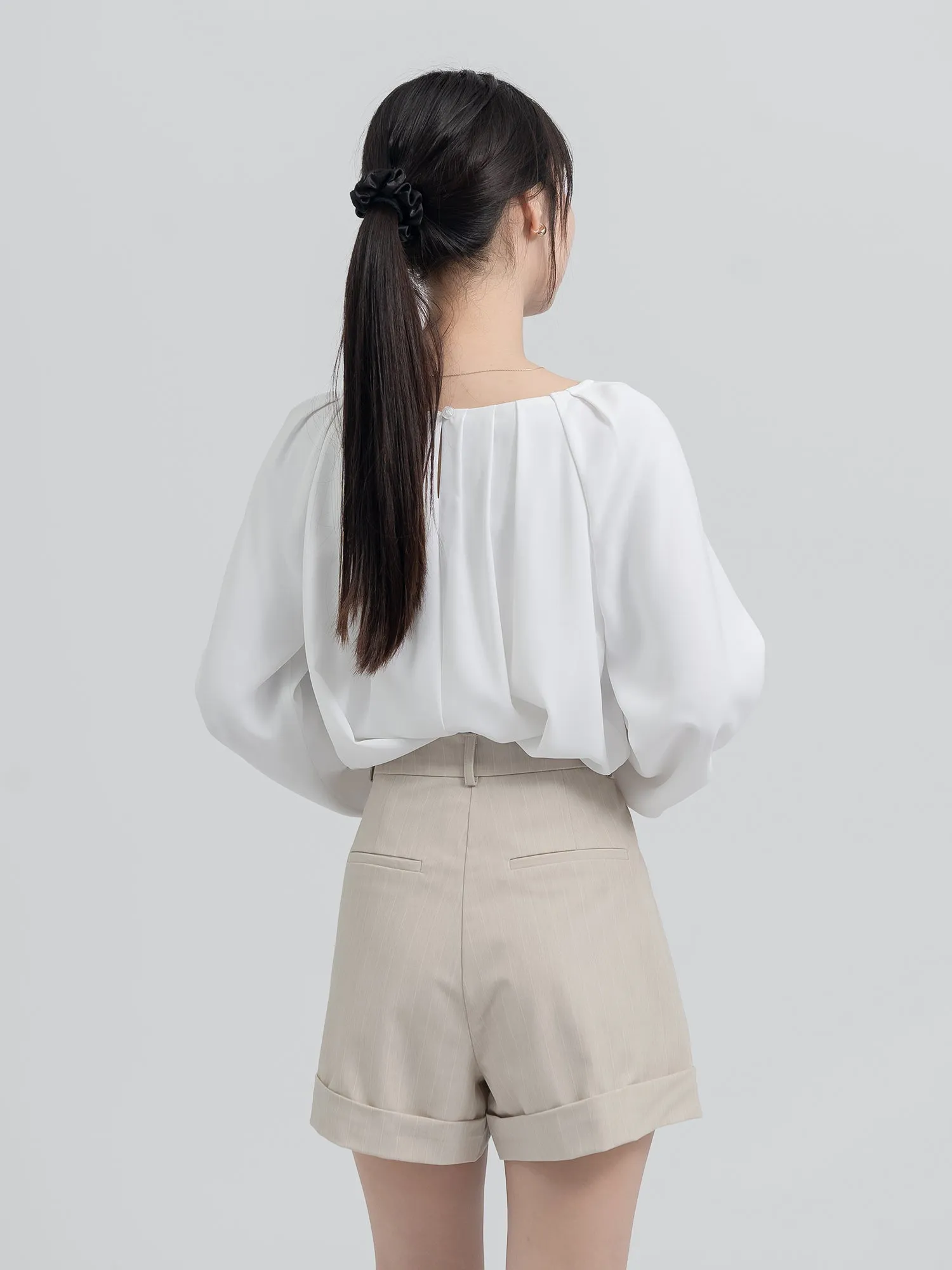 Serafina Pleated Flowy Top