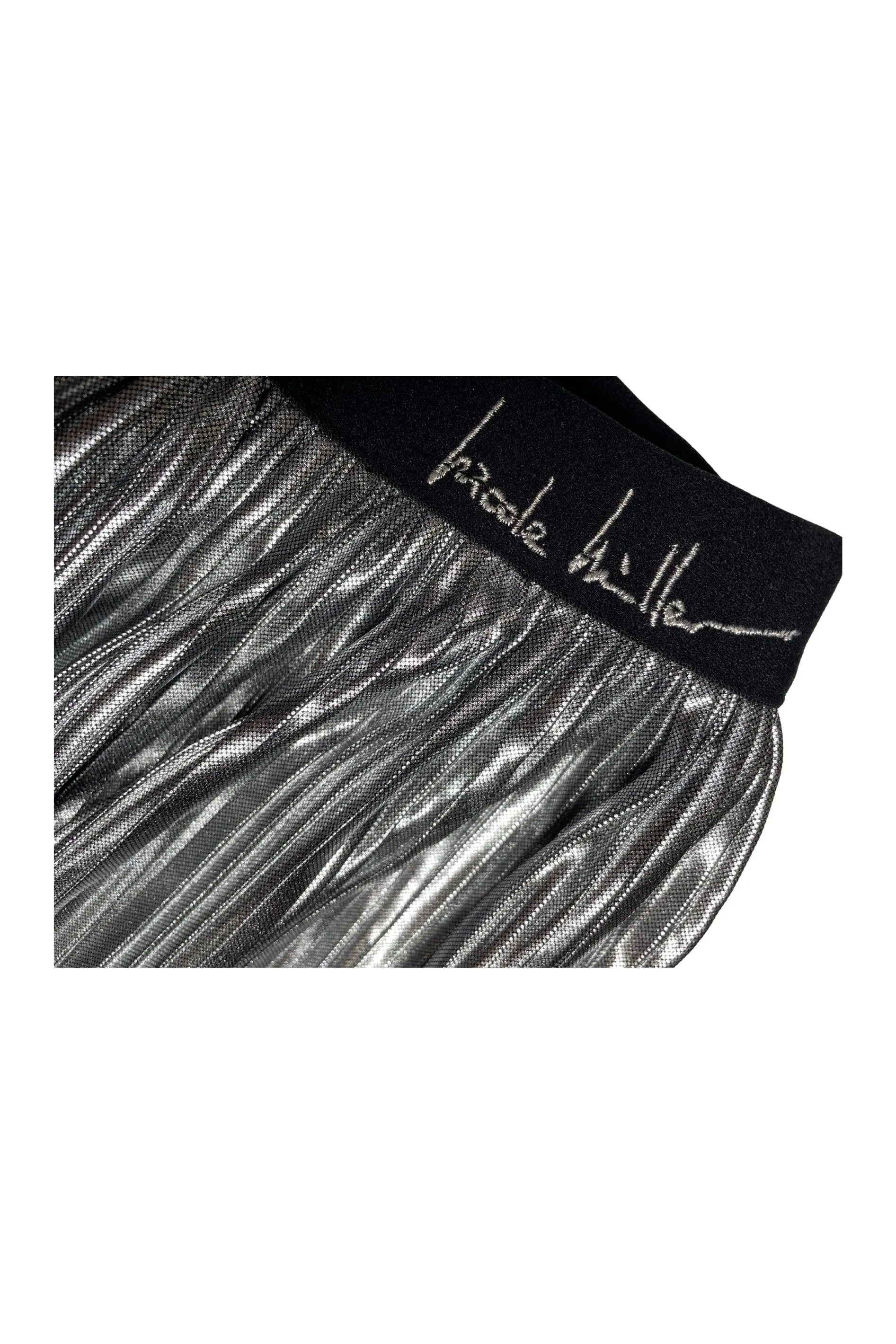 Silver Pleated Skirt