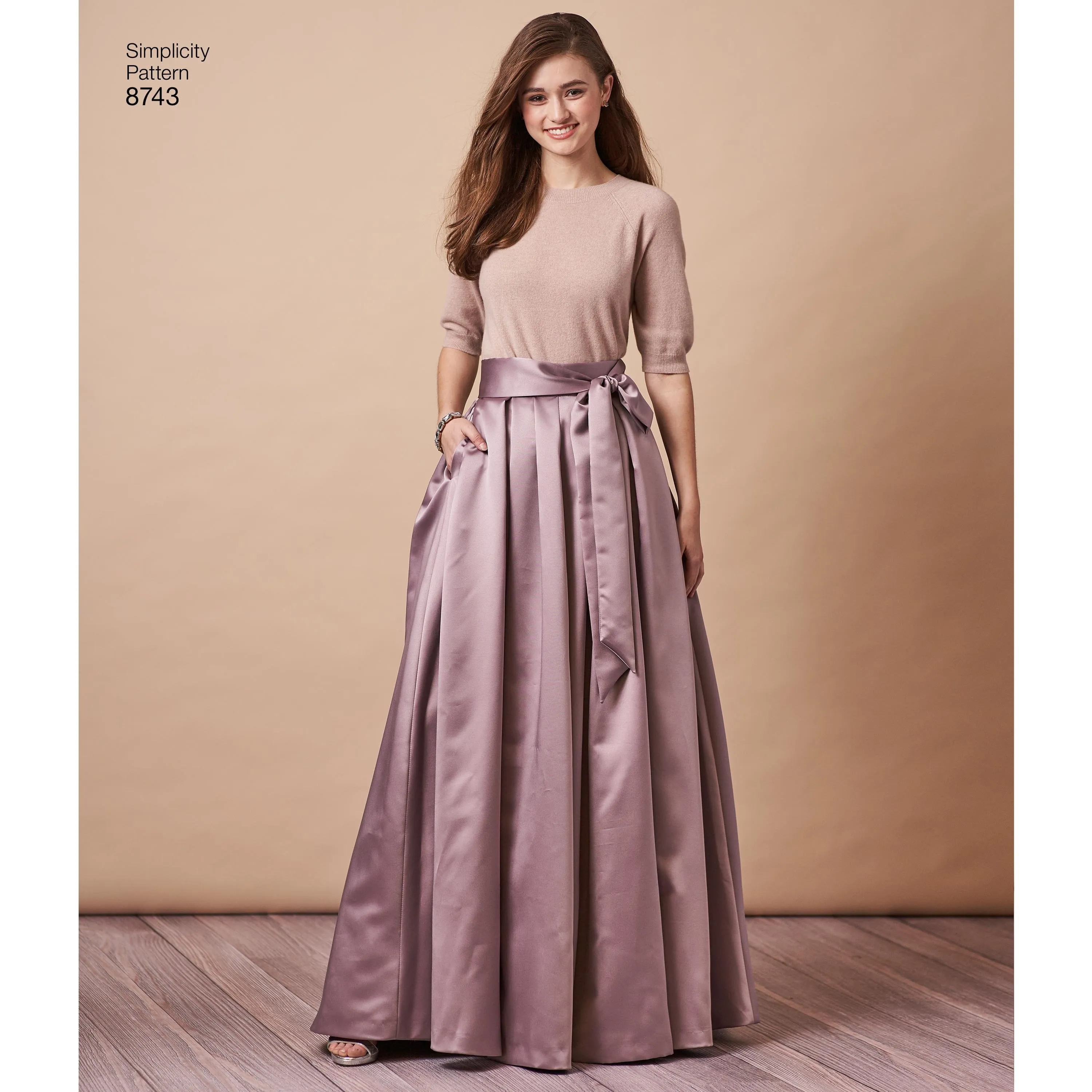 Simplicity Pattern 8743 pleated multi length skirt